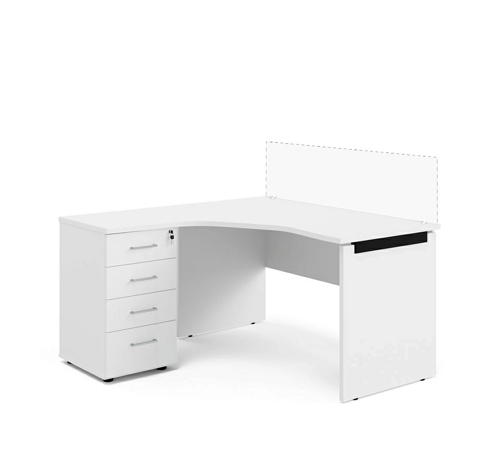 Угловой письменный стол икеа белый