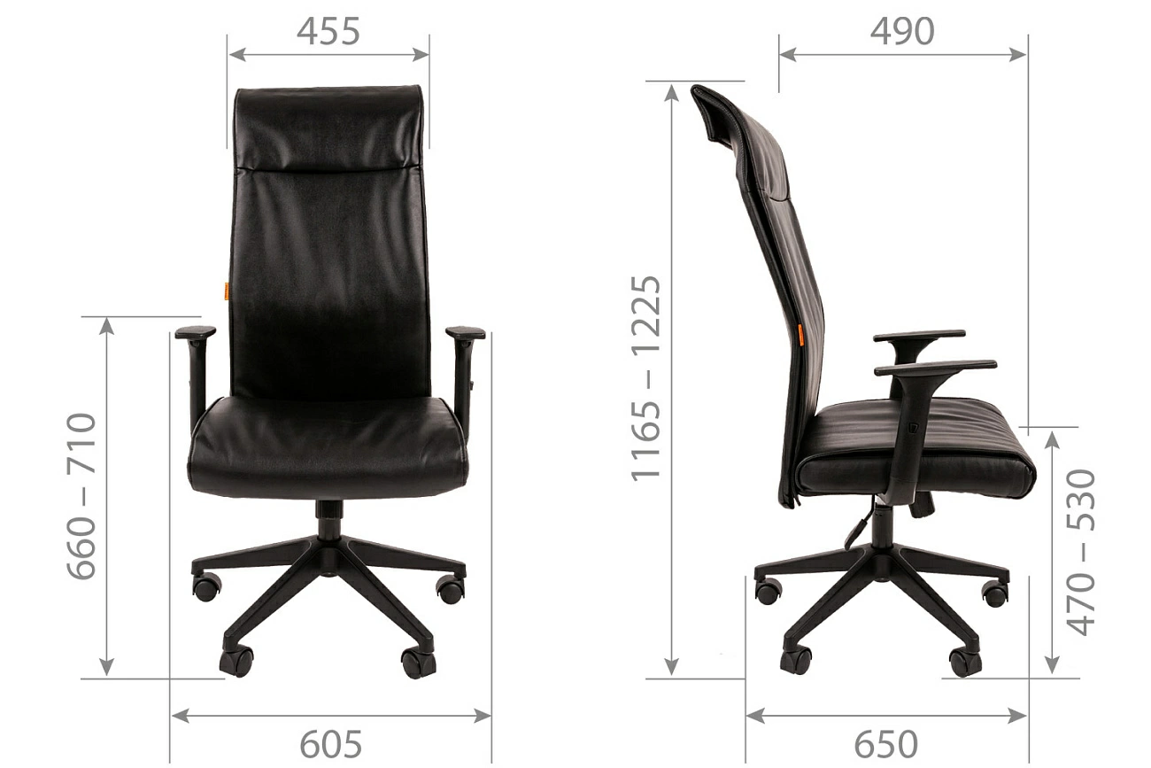 Кресло офисное эрго черное эко кожа сетка cm f104as 1