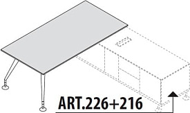 Стол письменный Enosi Evo 156319 Дуб африканский