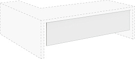 Передняя панель L218 Kyo Орех KY4135 Белый