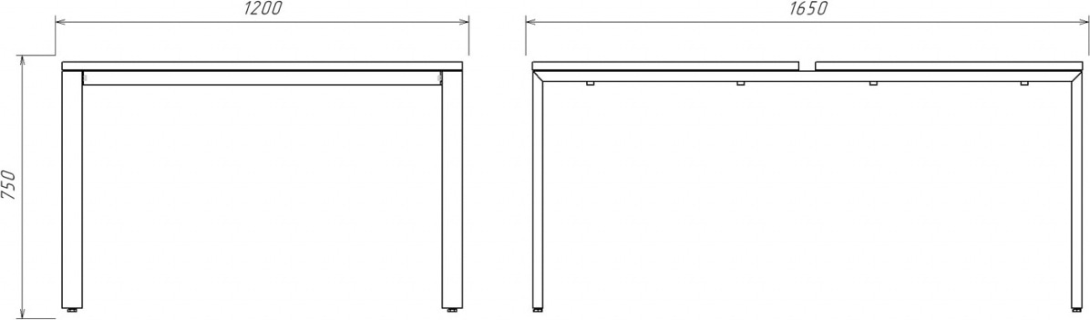 Стол рабочий BENCH 6U1612В 60x30_sale