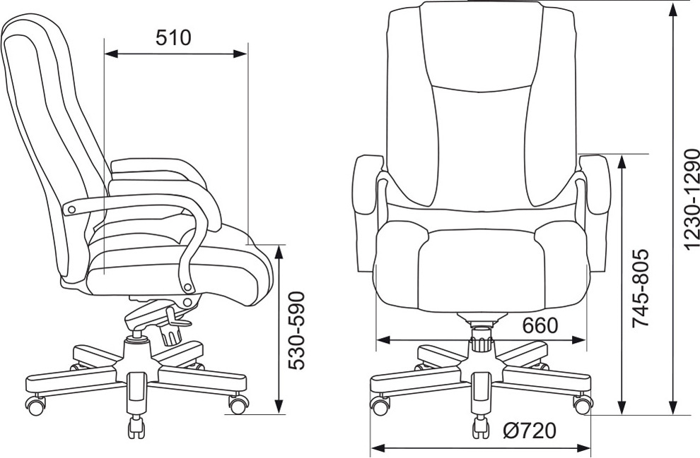 Кресло руководителя Бюрократ T-9925WALNUT