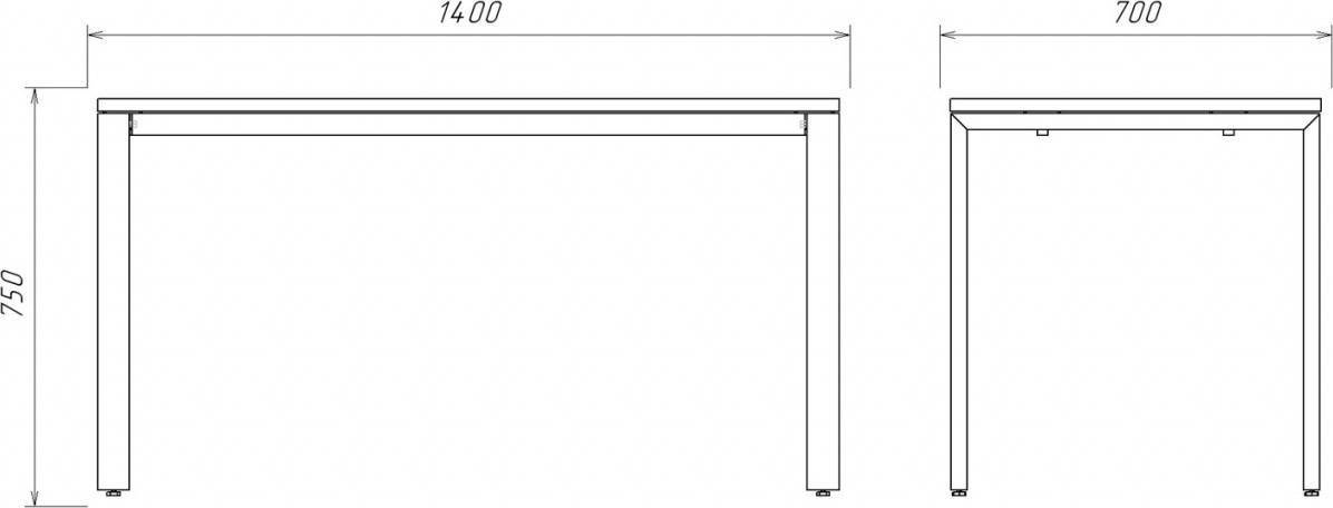 Стол рабочий 6U0714В 60x30_sale